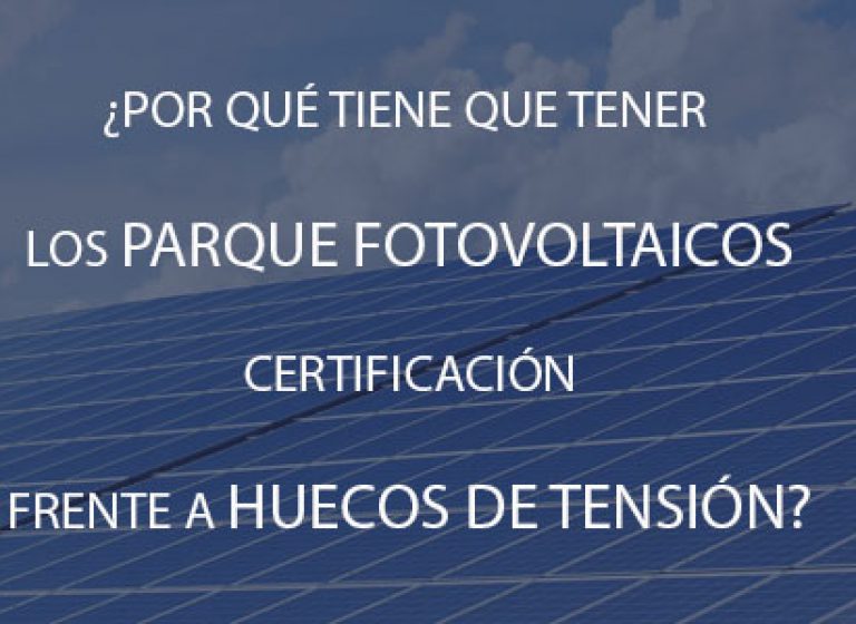 huecos de tensión fotovoltaica
